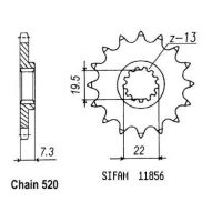 Přední řetězové kolečko Suzuki